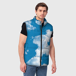 Мужской жилет Небо в облаках, цвет: 3D-черный — фото 2