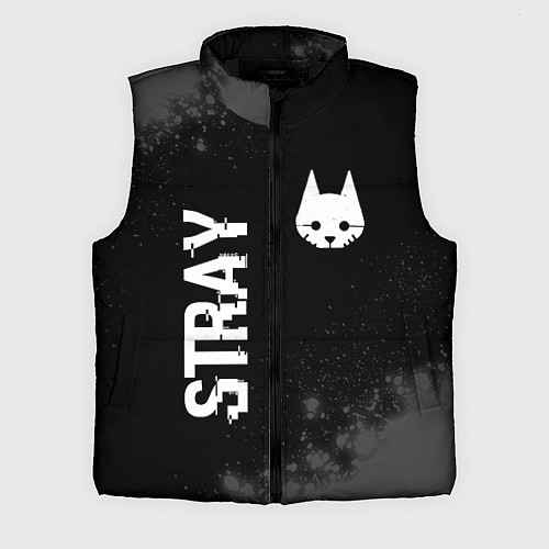 Мужской жилет Stray Glitch на темном фоне / 3D-Черный – фото 1