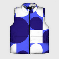 Мужской жилет Абстрактный набор геометрических фигур - Синий фон