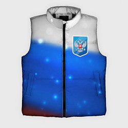 Мужской жилет Герб России Blue