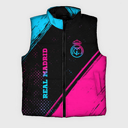 Мужской жилет Real Madrid - neon gradient: символ и надпись верт
