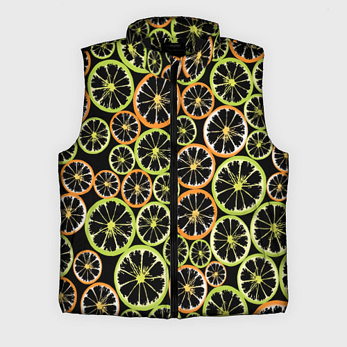 Мужской жилет Цитрусовый микс / 3D-Черный – фото 1