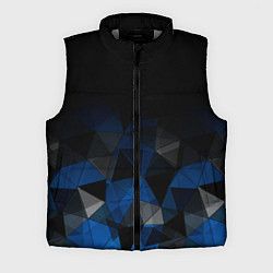 Мужской жилет Черно-синий геометрический, цвет: 3D-светло-серый