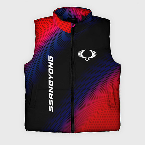 Мужской жилет SsangYong красный карбон / 3D-Черный – фото 1