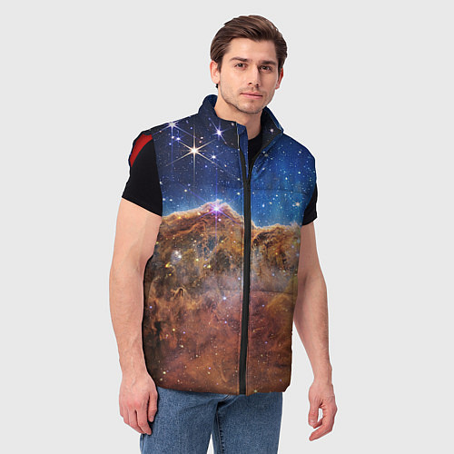 Мужской жилет Туманность Киля / 3D-Красный – фото 3