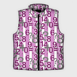 Мужской жилет Бело-розовый узор Арифметика