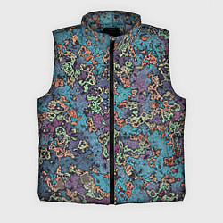 Мужской жилет Галлюциногенные узоры, цвет: 3D-светло-серый
