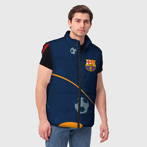 Мужской жилет Barcelona Абстракция / 3D-Красный – фото 3