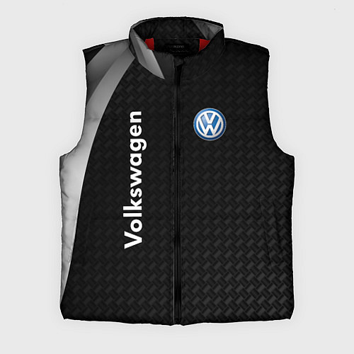 Мужской жилет Volkswagen карбон / 3D-Красный – фото 1