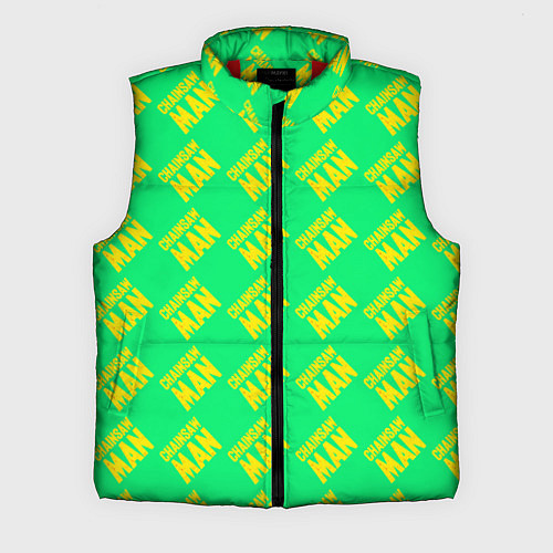 Мужской жилет Человек-бензопила узор / 3D-Красный – фото 1