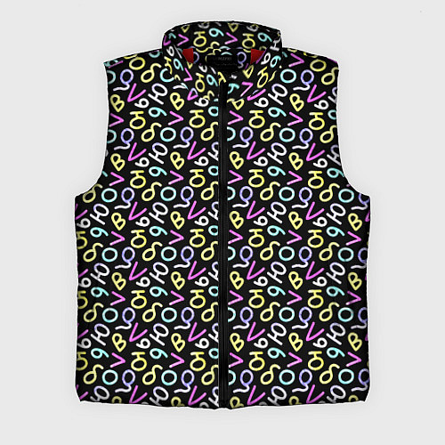 Мужской жилет Любовь буквы паттерн / 3D-Красный – фото 1