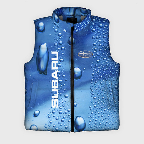 Мужской жилет Subaru - капли / 3D-Светло-серый – фото 1