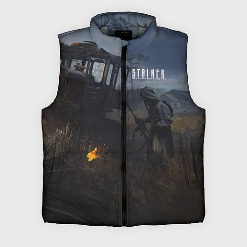 Мужской жилет STALKER Одиночка Нашёл Артефакт / 3D-Светло-серый – фото 1