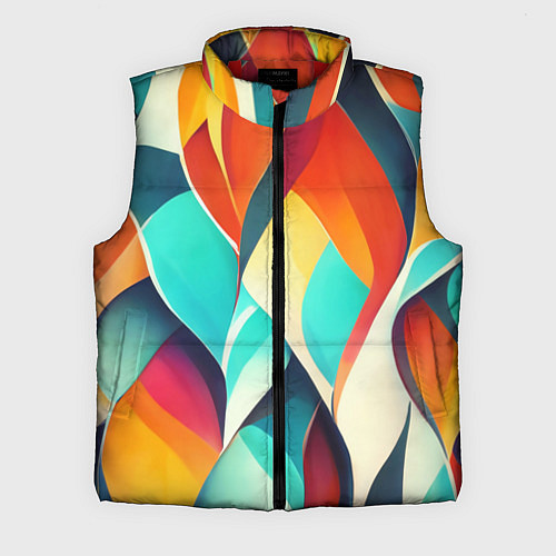 Мужской жилет Красивые многоцветные узоры / 3D-Красный – фото 1