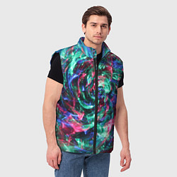 Мужской жилет Цветной круговорот, цвет: 3D-черный — фото 2
