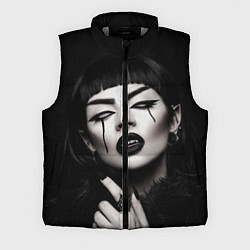 Мужской жилет Девушка - вампир, цвет: 3D-светло-серый