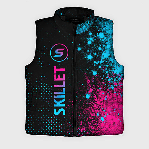 Мужской жилет Skillet - neon gradient: по-вертикали / 3D-Черный – фото 1