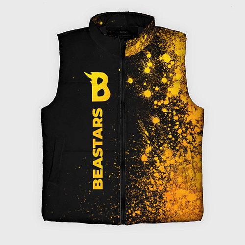 Мужской жилет Beastars - gold gradient: по-вертикали / 3D-Черный – фото 1