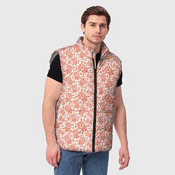 Мужской жилет Череп и цифры, цвет: 3D-светло-серый — фото 2