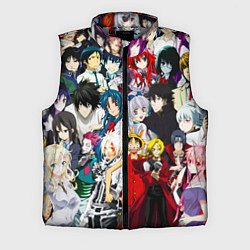 Мужской жилет Все аниме персонажи, цвет: 3D-светло-серый