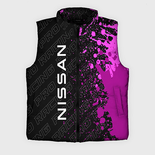 Мужской жилет Nissan pro racing: по-вертикали / 3D-Черный – фото 1