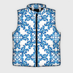 Мужской жилет Гжель рисунок цветы