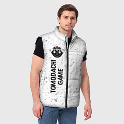 Мужской жилет Tomodachi Game glitch на светлом фоне: по-вертикал, цвет: 3D-черный — фото 2