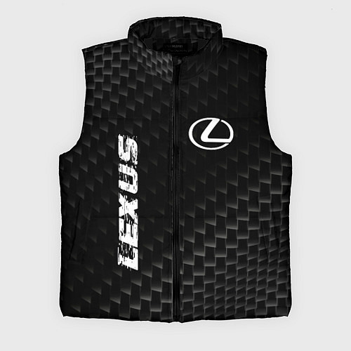 Мужской жилет Lexus карбоновый фон / 3D-Черный – фото 1