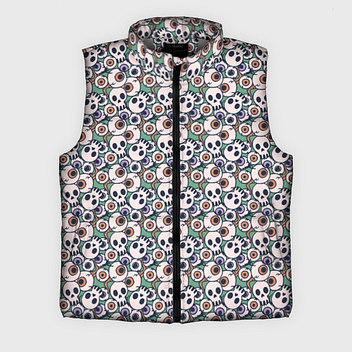 Мужской жилет Череп и глаз / 3D-Светло-серый – фото 1