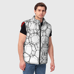 Мужской жилет Матричная сетка, цвет: 3D-красный — фото 2