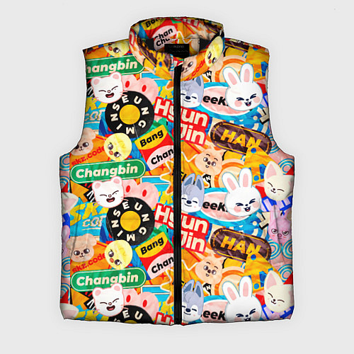Мужской жилет Skzoo stickers characters / 3D-Черный – фото 1