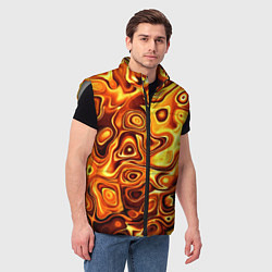 Мужской жилет Авангардный красочный паттерн, цвет: 3D-светло-серый — фото 2