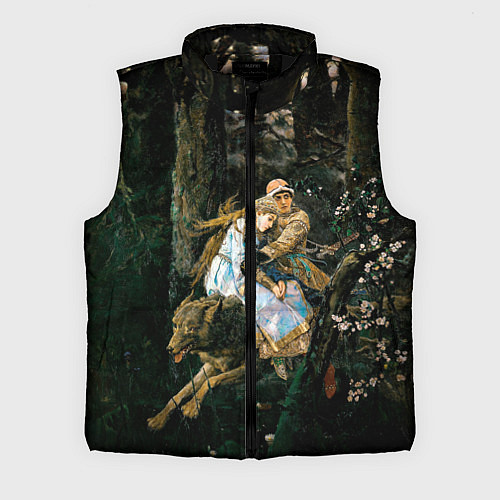 Мужской жилет Васнецов Иван царевич на Сером Волке / 3D-Черный – фото 1
