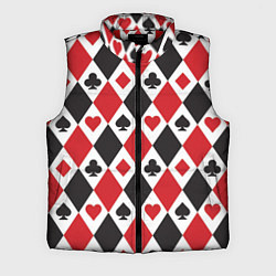 Мужской жилет Фон из карточных мастей