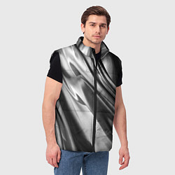Мужской жилет Объёмный сатин - текстура, цвет: 3D-черный — фото 2