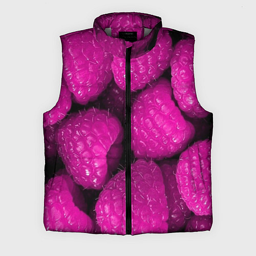 Мужской жилет Ягоды малины / 3D-Светло-серый – фото 1