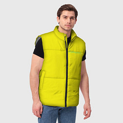 Мужской жилет Киберпанк - Лого Дэвида, цвет: 3D-светло-серый — фото 2