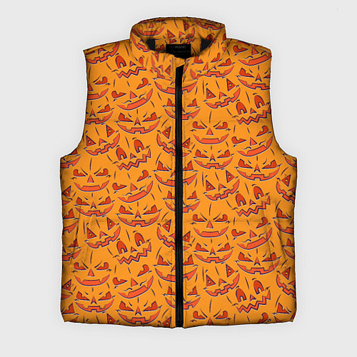 Мужской жилет Halloween Pumpkin Pattern / 3D-Черный – фото 1