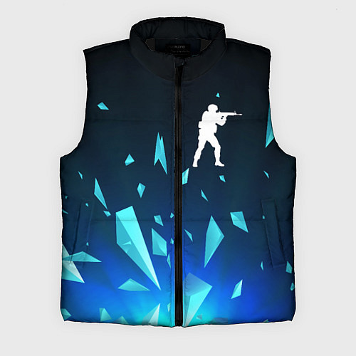 Мужской жилет Counter Strike взрыв частиц / 3D-Черный – фото 1