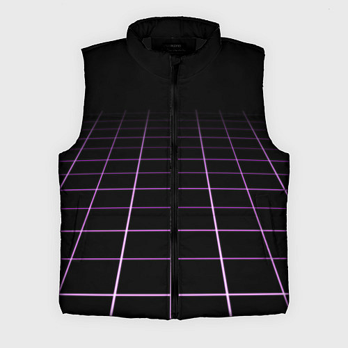 Мужской жилет Неоновая сетка - оптическая иллюзия / 3D-Черный – фото 1