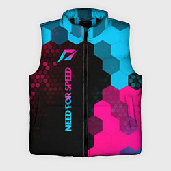 Мужской жилет Need for Speed - neon gradient: по-вертикали, цвет: 3D-черный