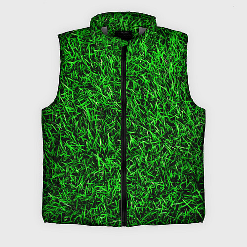 Мужской жилет Трава / 3D-Светло-серый – фото 1