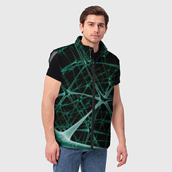 Мужской жилет Нейронная сетка, цвет: 3D-светло-серый — фото 2