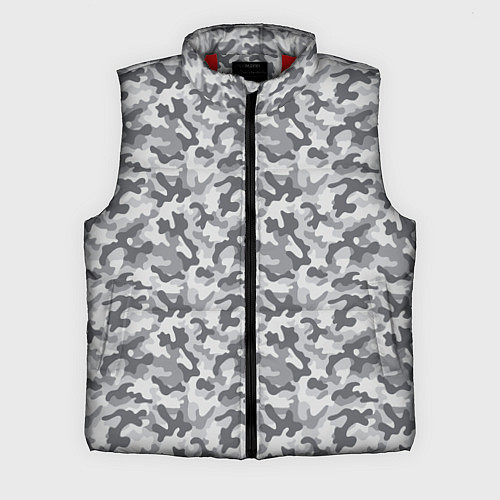 Мужской жилет Камуфляж М-21 серый / 3D-Красный – фото 1