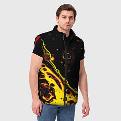 Мужской жилет Золотая вода, цвет: 3D-красный — фото 2