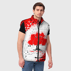 Мужской жилет Цветущая сакура, цвет: 3D-красный — фото 2