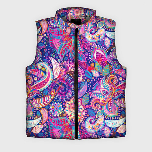 Мужской жилет Multi-colored colorful patterns / 3D-Светло-серый – фото 1