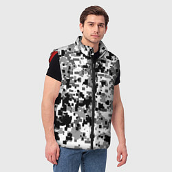 Мужской жилет Городской пиксель камуфляж, цвет: 3D-красный — фото 2