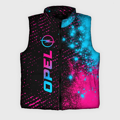Мужской жилет Opel - neon gradient: по-вертикали / 3D-Черный – фото 1