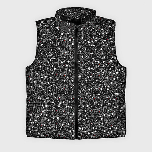 Мужской жилет Кролики с красными глазами / 3D-Черный – фото 1